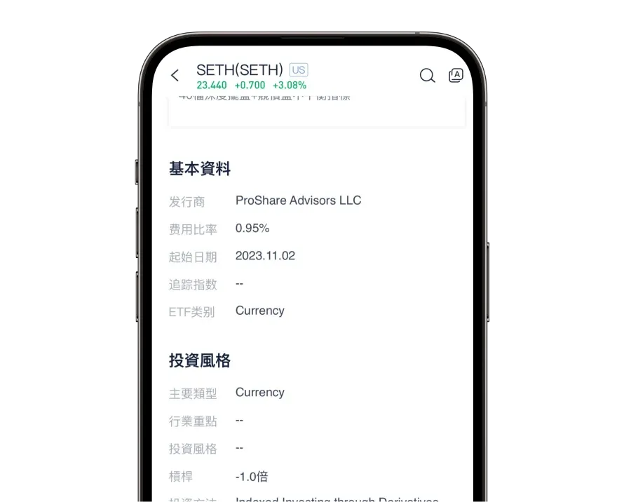 个别ETF详细资讯