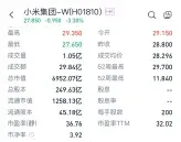 （圖：小米股票資訊 時間：2024.11.19 資料來源：漲樂全球通）