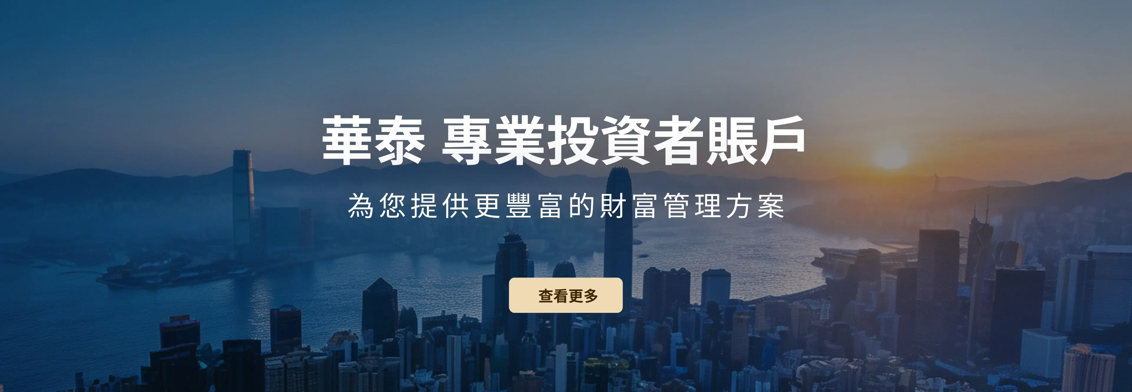 華泰 專業投資者賬戶