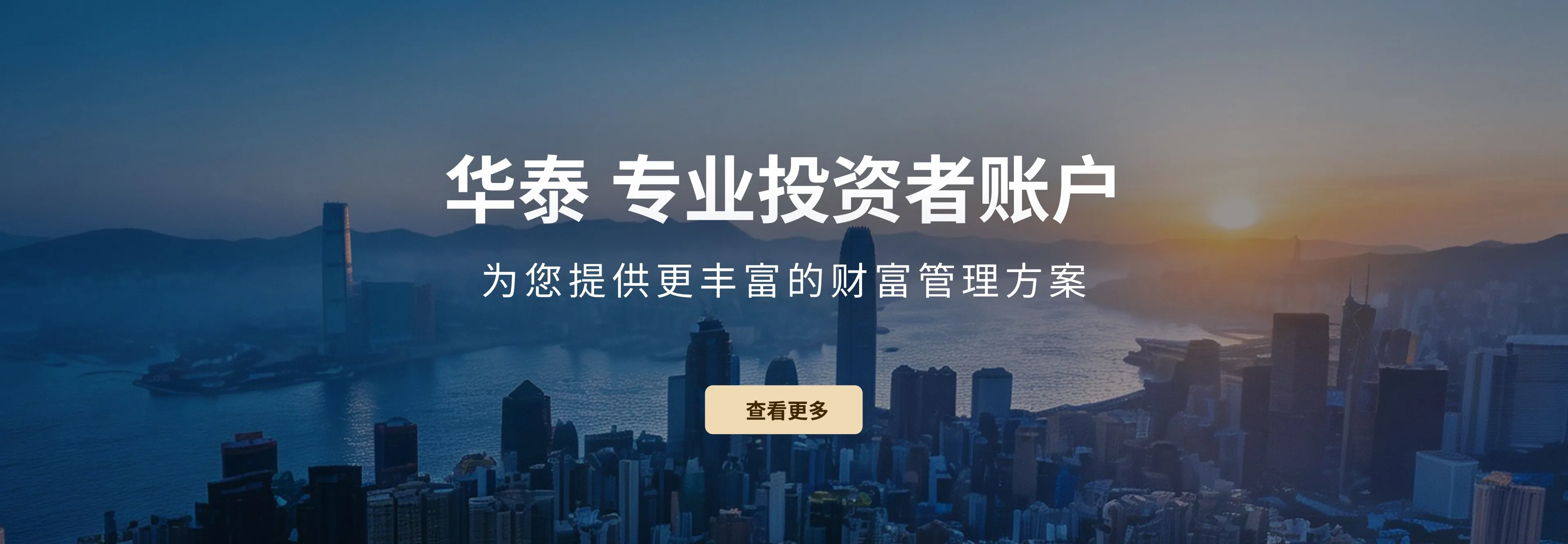华泰 专业投资者账户